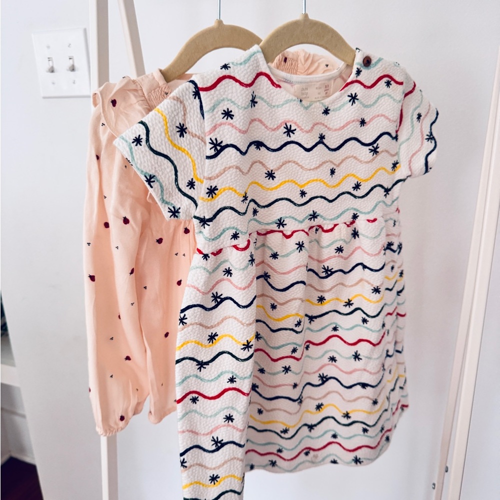 ZARA 2 PIECE BUNDLE DRESSES AND BLOUSE. Size 2-3